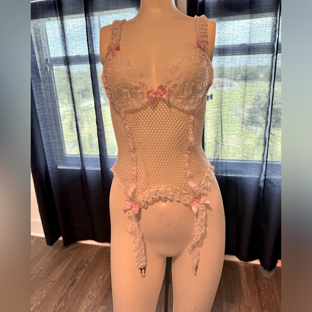 Sexy white and pink lingerie